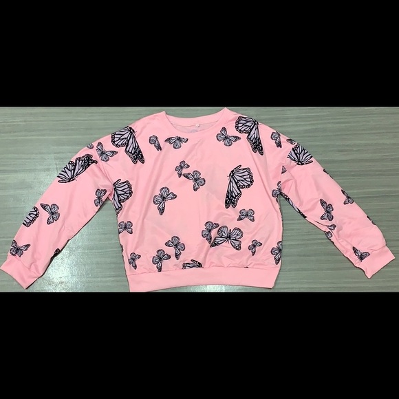 Pretty Pink Butterfly Top - Picture 1 of 6